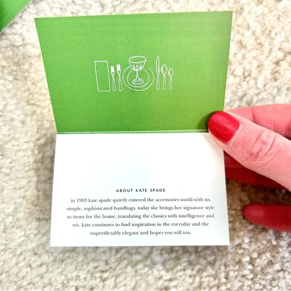 Kate Spade Castle Creek Aqua Bud Vase - Picture 8 of 11